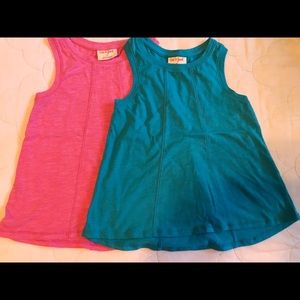 Two girls tank shirts
